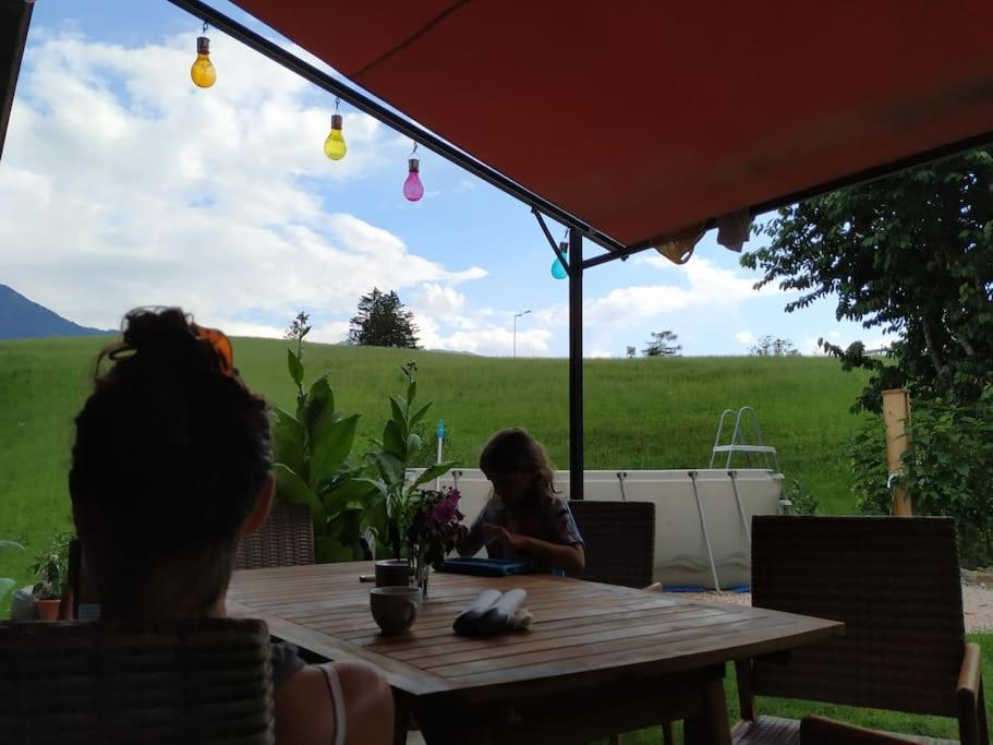 Upcycling Appartement Fischl - Nachhaltig Und Kreativ Wohnen Fuer Gross Und Klein เยนบาค ภายนอก รูปภาพ